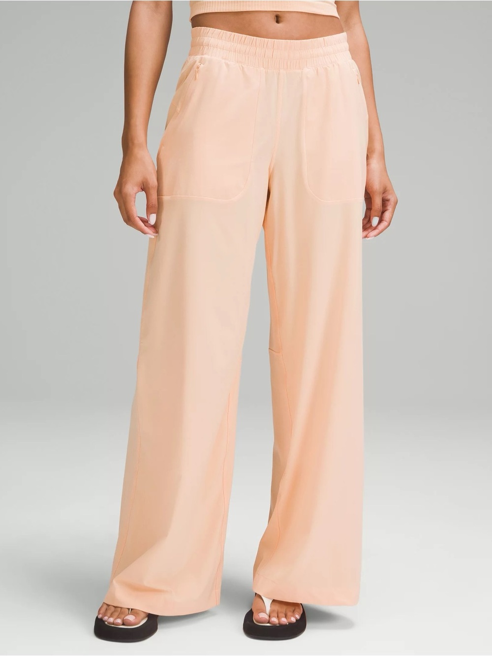 Lululemon Swift Mid-Rise Wide-Leg Pant Peach Bellini Size 2 NWT